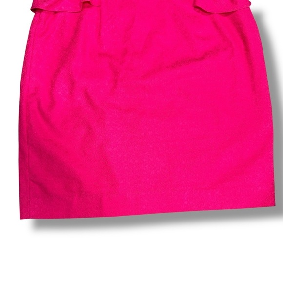 Lilly Pulitzer Maybell Peplum Embroidered Dress in Azalea Pink Size 12 - Picture 5 of 16